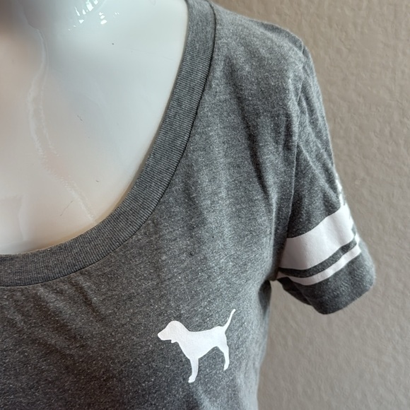 Pink size large Gray Women's Top - Picture 2 of 5